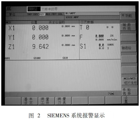 SIEMENS系統報警顯示